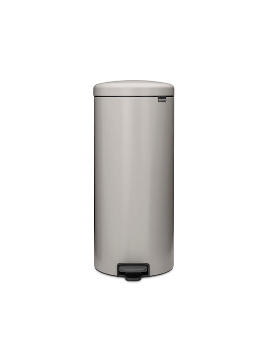 fixedratio_20260619132309_brabantia_newicon_kados_aporrimmaton_plastikos_gri_30lt.jpeg Brabantia Pedal Bin Newicon 30 L Soft Grey - Image 1