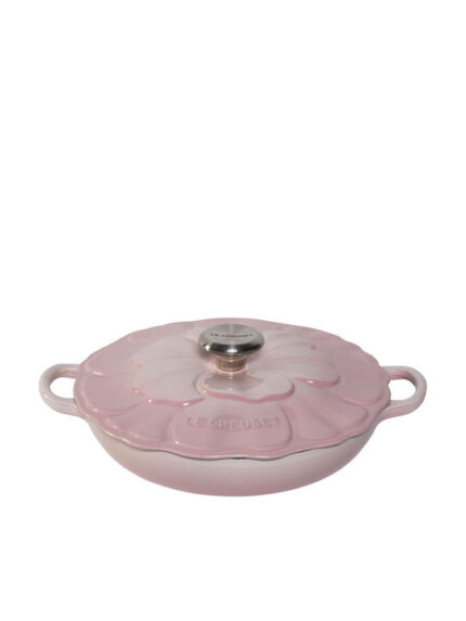 Le Creuset Gourmet Casserole Flower 26 cm shell pink
