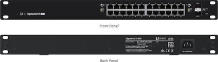 Ubiquiti ES-24-250W network switch Managed L2/L3 Gigabit Ethernet (10/100/1000) Power over Ethernet (PoE) 1U Black