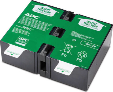 APC Replacement Cartridge 123 UPS Battery with Capacity 7Ah and Voltage 24V 1pcs