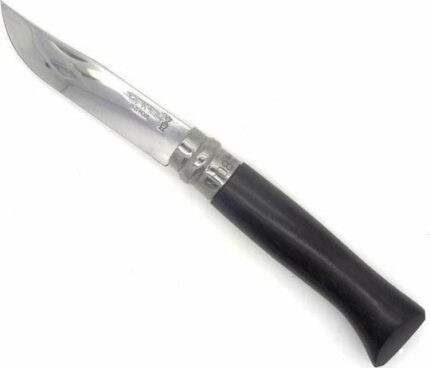 Opinel pocket knife No. 08 ebony w. gift box