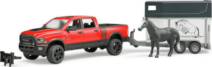 Bruder Ram With Trailer And Horse Car 1:16 For 3+ Years Old