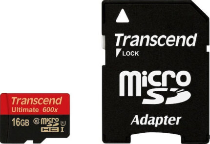 Transcend microSDHC MLC     16GB Class 10 UHS-I 600x + SD-Adapter