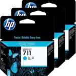 HP Ink No 711 HP711 HP 711 Cyan 3-pack 3pack (CZ134A)