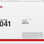 Canon Cartridge CRG 041 Black Schwarz (0452C002)