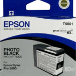 Epson ink cartridge photo black T 580  80 ml              T 5801