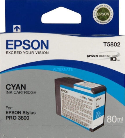 Epson ink cartridge cyan T 580  80 ml              T 5802