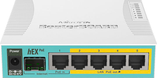 xlarge_20171207102950_mikrotik_rb960pgs.jpeg Mikrotik hEX PoE wired router White - Image 1