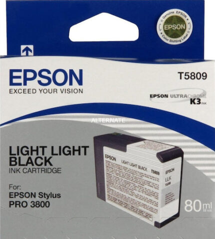 Epson ink cartridge light light black T 580  80 ml        T 5809