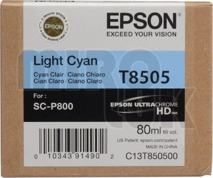 Epson ink cartridge light cyan T 850 80 ml               T 8505
