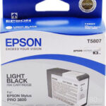 Epson ink cartridge light black T 580  80 ml              T 5807