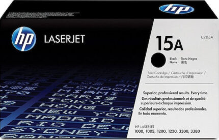 HP Cartridge No 15A HP15A HP 15A Black Schwarz (C7115A)