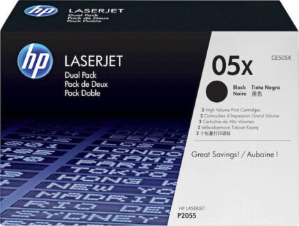 HP Cartridge No 05X HP05X HP 05X Dual Pack Black Schwarz (CE505XD)