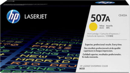 HP Cartridge No 507A HP507A HP 507A Yellow Gelb (CE402A)