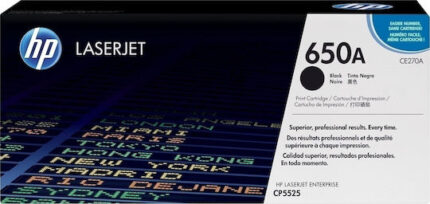 HP Cartridge No 650A HP650A HP 650A Black Schwarz (CE270A)