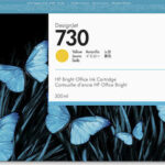 HP Ink No 730 HP730 HP 730 Yellow Gelb Cartridge (P2V70A)