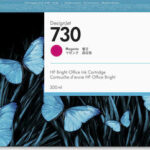 HP Ink No 730 HP730 HP 730 Magenta Cartridge (P2V69A)