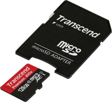 Transcend microSDXC        128GB Class 10 UHS-I 400x + SD Adapter