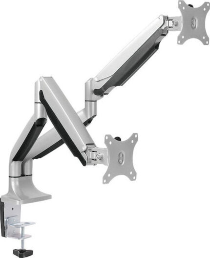 Uchwyt na 2 monitory 13-27 cali, max 2x9kg