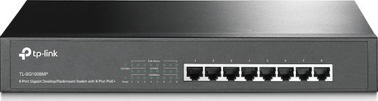 xlarge_20190531125742_tp_link_tl_sg1008mp_v1.jpeg TP-LINK TL-SG1008MP v1 Unmanaged L2 PoE+ Switch με 8 Θύρες Gigabit (1Gbps) Ethernet - Image 1