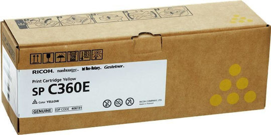 xlarge_20191113164556_ricoh_sp_c360_yellow_toner_408191.jpeg Ricoh Toner SPC360 Yellow Gelb (408191) - Image 1