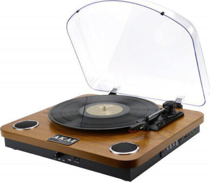 Akai ATT-11BT Belt-drive turntable  brown