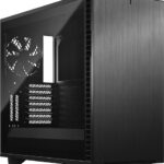 Fractal Design Define 7 Dark Tempered Glass Gaming Midi Tower Computer Case with Side Window Black