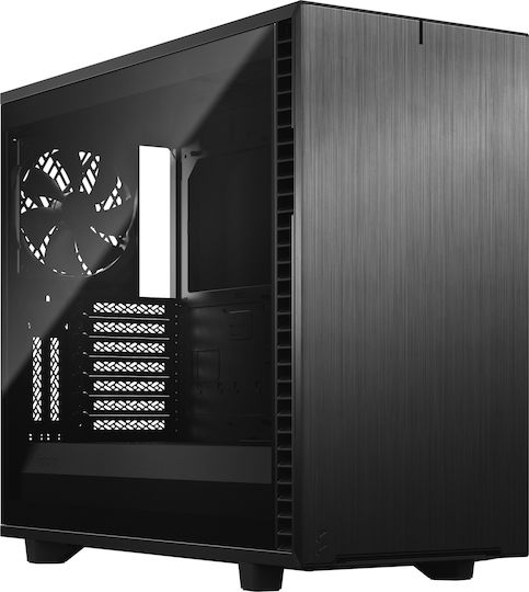 xlarge_20200522154924_fractal_design_define_7_dark_tempered_glass_black.jpeg Fractal Design Define 7 Dark Tempered Glass Gaming Midi Tower Computer Case with Side Window Black - Image 1
