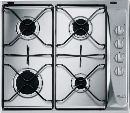Whirlpool Gas Cooktop Autonomous Inox 58x50εκ. Silver