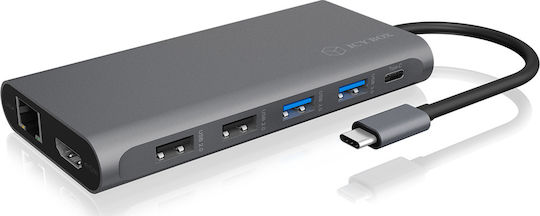 xlarge_20200602163300_raidsonic_icy_box_ib_dk4050_cpd.jpeg ICY BOX IB-DK4050-CPD 12-in-1 USB-C Dock 100W PD - Image 1