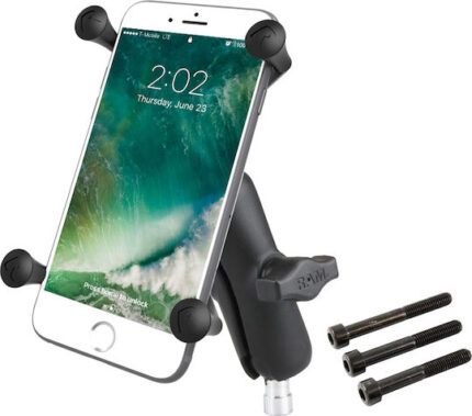 RAM Mounts X-Grip Large Phone Mount with Motorcycle Handlebar Clamp Base