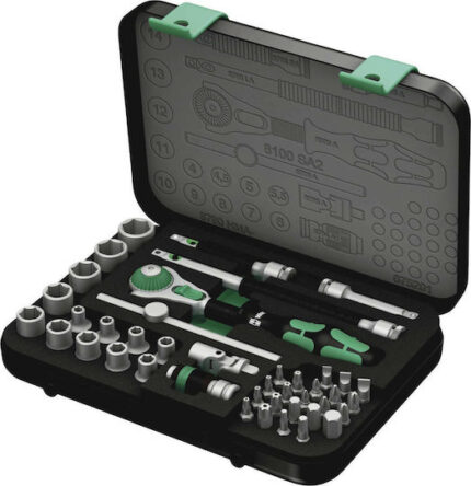 WERA 8100 SA 2 Zyklop Speed Ratched set 1/4  drive