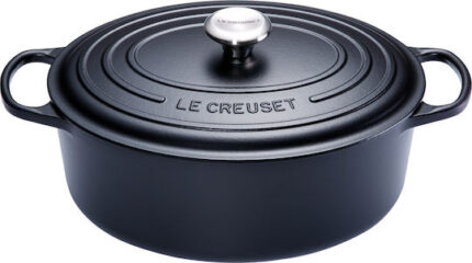 Le Creuset Signature Casserole oval 27 cm satin black
