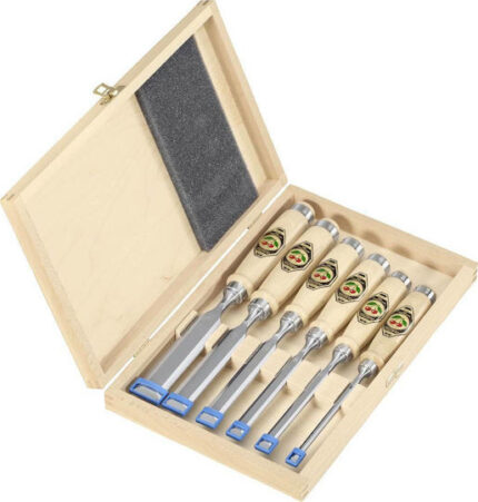 Kirschen Firmer Chisel Set 6pcs 1101 HK in wooden box 1101000