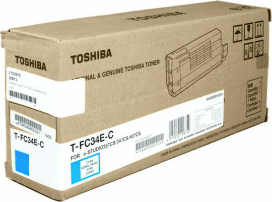 xlarge_20200819154547_toshiba_t_fc34e_c_cyan_toner_6a000001524.jpeg Toshiba Toner T-FC34EC TFC34EC Cyan (6A000001782) (6A000001809) - Image 1