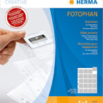 Herma Slide Pockets 5x5 100 sheets clear/matt 7699