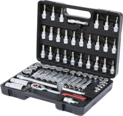 KS Tools 3/8  Socket Wrench-Set 61-pieces  911.0661