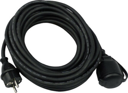 REV extension IP44 50m black