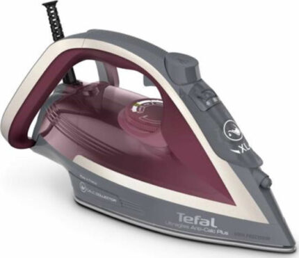 Tefal Ultragliss Anti-Calc Plus FV6840 Steam iron 2800 W Purple  Silver