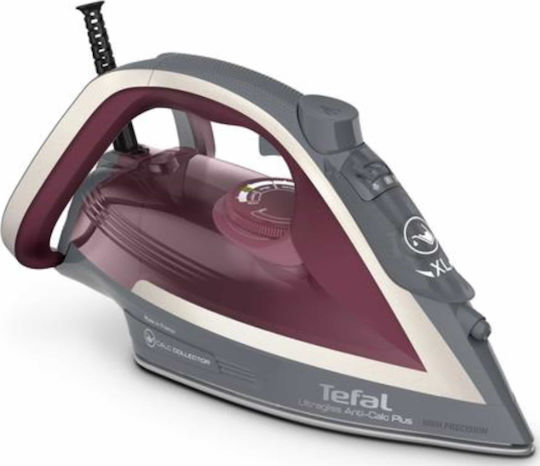 xlarge_20200922105824_tefal_fv6840.jpeg Tefal Ultragliss Anti-Calc Plus FV6840 Steam iron 2800 W Purple Silver - Image 1