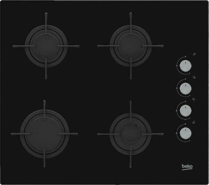 Beko HILG64120S hob Black Built-in 60 cm Gas 4 zone(s)