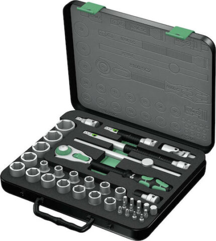 WERA 8100 SC 2 Zyklop Speed Ratchet set 1/2  drive metric
