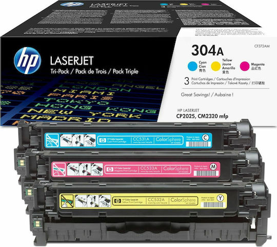 xlarge_20201012123403_hp_304a_tripack_toner_cf372am.jpeg HP Cartridge No 304A HP304A HP 304A Multipack (CF372AM) - Image 1