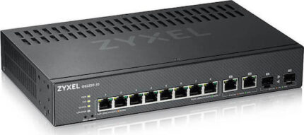 Zyxel GS2220-10 Managed L2 Switch with 8 Gigabit (1Gbps) Ethernet Ports and 2 SFP Ports