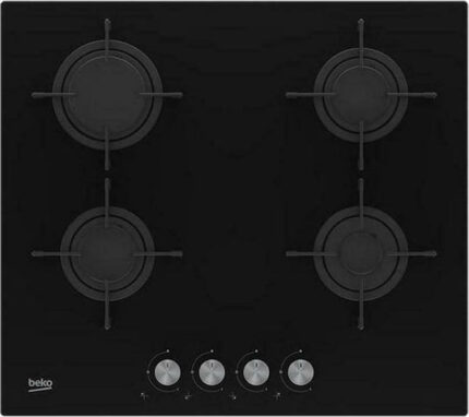 Beko HILG 64220 S hob Black Built-in Gas 4 zone(s)