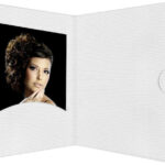 1x100 Daiber Portrait folders Opti-Line  up to 13x18 cm white