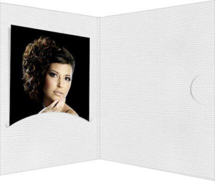 1x100 Daiber Portrait folders Opti-Line  up to 13x18 cm white