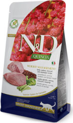 FARMINA N&D Quinoa Weight Management Lamb&Broccoli - dry cat food - 5 kg