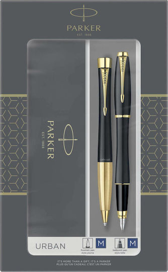 xlarge_20210113115637_parker_g_c_duoset_inkl_geschenkbox.jpeg Parker Urban Muted Black G.C. DuoSet incl. Gift-box - Image 1