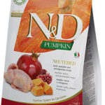 FARMINA Pumpkin N&D Neutered Quail - dry cat food - 5kg
